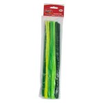 6MM Chenille Sticks Yellow And Green 20 PC