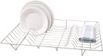 Dish Drying Rack Silver Steel Dish Drainer Kitchen Rack