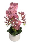 Orchid In Pot 72CM White Pot