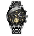 Olevs Classic Men's Chronograph Watch Featuring A Roman Numeral Dial