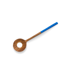 Long Salad Servers - Reclaimed Oak Blue