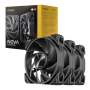 Antec Nova 120 Pwm 120MM Case Fan 3-PACK With Speed Controller Black NOVA-120-3PK