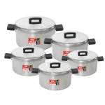 Aluminium Cookware Pots Set: 10 Piece Set