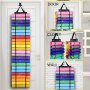 1PC Vinyl Roll Holder Craft Storage Organizer 12/24/48 Compartments Vinyl Roll Storage For Permanent Vinyl Sheet Storage Vinyl Storage For Craft Room Closet Door