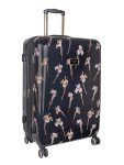 Ted Baker Wild Iris Large 4-WHEEL Trolley Case Black
