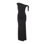Black Slinky Tie Dress