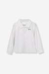 BOYS Long Sleeve Golfer - 10 White