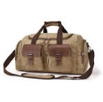 Canvas Duffle Bag For Travel Carry-on Bag - Khaki