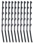 F pole – 6LINE Flat Bar Angle Black