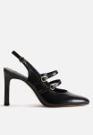 Slingback Court Shoes - Black