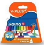 Halma Crayons 12& 39 S Tri-grip + Clean Hands
