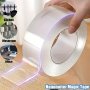 1 Roll Double-sided Adhesive High Viscosity Transparent Nano Acrylic Adhesive Tape Wall Car Traceless Waterproof Strong Tape High Temperature Resistant Non-slip Stickers Strong Adhesive Tape