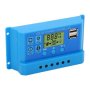Pwm Solar Controller 12V 24V Lcd Adjustable 2USB