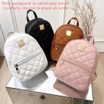 1PC Embroidered MINI Small Backpack For Girls Classic Zipper Pattern Backpack