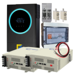 Hubble AM-2 And Infinisolar V 5 6KW On Grid Inverter Kit 11 Kwh Energy Independence