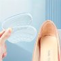 2PCS Silicone Heel Patch Transparent Anti Drop Heel Sticker Self-adhesive Anti-wear Heel Pad Foot Heel Care Protector