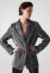 Shimmering Blazer - Black Silver-coloured