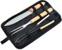 3 Piece Stainless Steel Braai Utensil Set –includes 1X 34CM Tong 1X 32CM Fork And 1X 33CM Knife 1X Easy Carry Zipped Carry