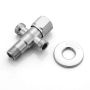 304 Stainless Steel Angle Valve DN15 One Inlet Two Outlet