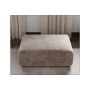 Corduroy Ottoman- Light Brown