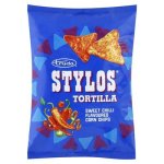 Stylos Gluten Free Sweet Chilli Flavoured Tortilla Corn Chips 145G