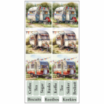 MINI Tear Resistant Deco Print Caravan + -10CM