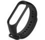 Gadgdetgyz Silicone Strap For Xiaomi Mi Band 4 - Black 44 Mm Silicone Watch Strap Black