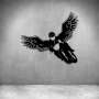 Winged Motorcycle - Grey / L 800 X H 800MM