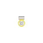 Seimia Pendant Cz With Yellow Enamel