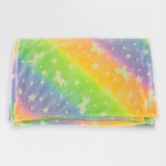 Kids Green And Orange Starry Stallions Glow In The Dark Blanket
