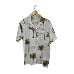 Pj Set Short With Bag - Kantha Green Palm Dot