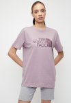 W Short Sleeve Relaxed Easy Tee - Purple Chalk-midnight Mauve