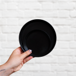 Plastic Drip Tray - 34CM Diameter Brown