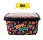 Storage Box Decorated Deep 50L