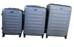 Smte 3 Piece Holiday Luggage Set 30 Inch Dark Grey With Keychain