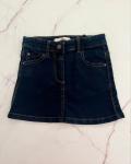 M&s Dark Blue Denim Skirt 5 6Y