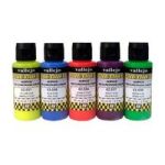 Acrylicos Vallejo Vallejo - Premium Airbrush Paint - Set Of 5 - Fluorescent Colours
