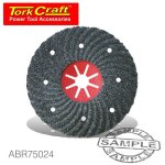 Tork Craft Vulcanized Fibre Disc 180MM 24 Grit Bulk