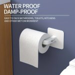 1PC Kitchen Bathroom Tissue Holder Free Punching L-shaped Hook Multi-purpose Self-adhesive Roll Water Holder Kitchen Wall-mounte