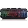 LED Backlit Wired Gaming Keyboard And Mouse Combo