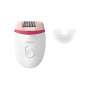 Philips Satinelle Essential Corded Compact Epilator - White/pink
