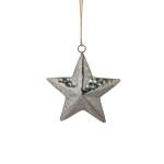 Hanging Star Silver 3X10X10CM