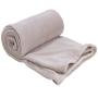 Hemmed Coral Fleece Blankets - Various Colours & Sizes - Size: 90 Cm X 150 Cm / Stone