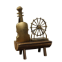 Vintage Ferris Wheel Violin With Wooden Base