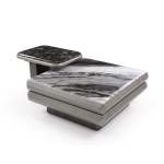 Bf Royal Home Coffee Table - Grey & Black Marble