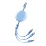 3 In 1 USB Cable Fast Charger Data Cable Micro USB Type C Charging Cord