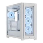 Corsair CC-9011233 Icue 5000X Rgb Ql Edition White Mid Tower Tempered Glass PC Gaming Chassis
