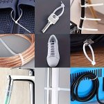 100PCS Heavy Duty 14.99CM White clear Zip Ties - Uv Resistant Super Strong Nylon Cable Ties With Self-locking Design Supports Up