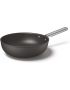 Smeg All Hobs Non-stick Wok 30 M Diameter Black