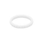 Women's Silicone Stackers - Diamond Pattern - White 7